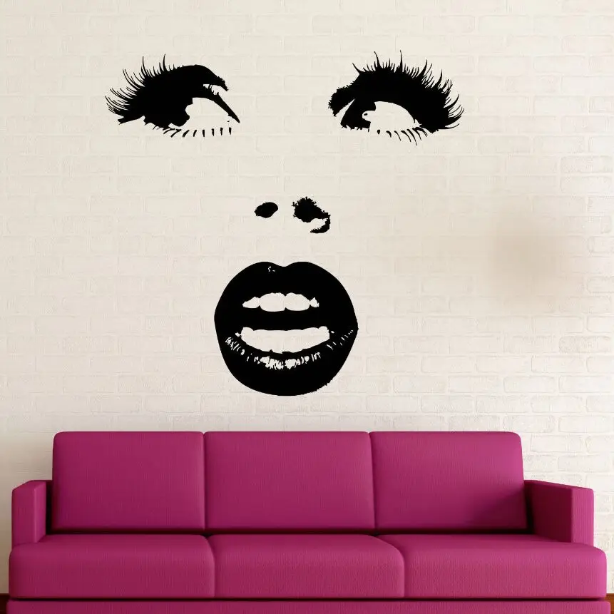 декор на стену лица. портрет в стиле стрит арт. лицом к стене. уличная живопись на стенах. фотообои лица.