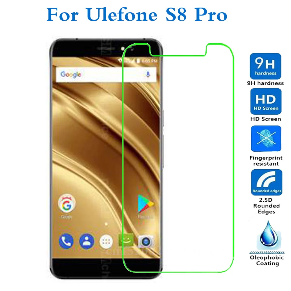 Закаленное стекло для Ulefone S8 Pro прозрачная защитная пленка 2 шт. | Мобильные