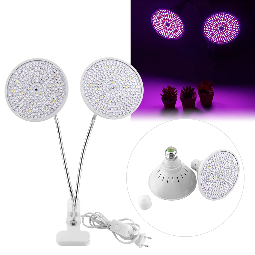 

Full Spectrum LED Grow Light 60W Indoor Greenhouse LED Growing Lamp Dual E27 Grow Light Bulbs for Flowers Plants Vegetables