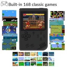 Маленькая портативная игровая консоль Классическая Мини-портативная Ретро 168 цветная видеоигра 3 дюйма FC цвет лучший подарок ребенок Ностальгический плеер