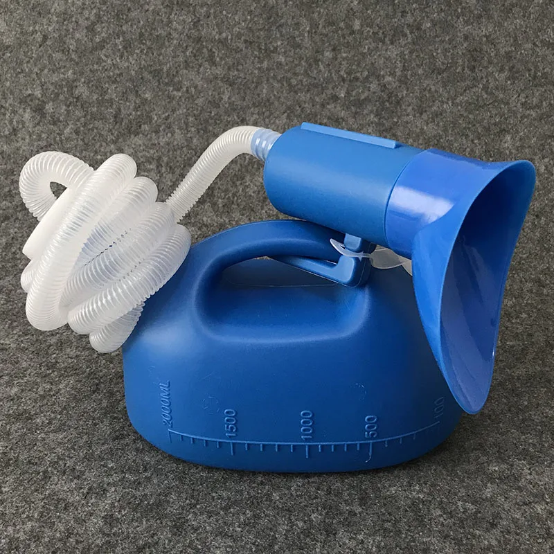 1.6 meter tube male/female urinal 2000ml urine pot bed patient urinary care