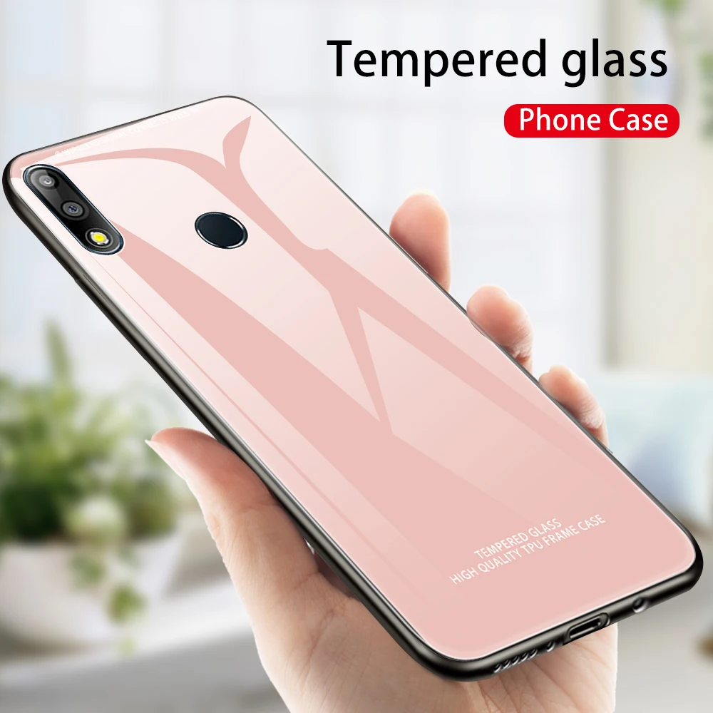 

For Asus Zenfone Max Pro (M2) ZB631KL ZB633KL Tempered Glass Case Simple Business Phone Shell Fundas For Asus ZB 631KL 633KL