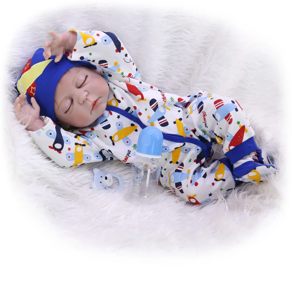 23 дюймов Bebes Reborn boy Кукла corpo de силиконовая виниловая Кукла reborn baby dolls Реалистичная игрушка reborn для малышей Кукла для детского подарка