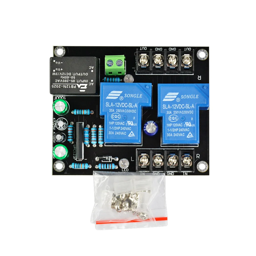 Placa de Proteção Power na Placa de Atraso para Alto-falante Aiyima Alto-falante 2 Canais ac 85-265v dc Proteção Amplificador Upc1237 900w 2.0 - Image 6