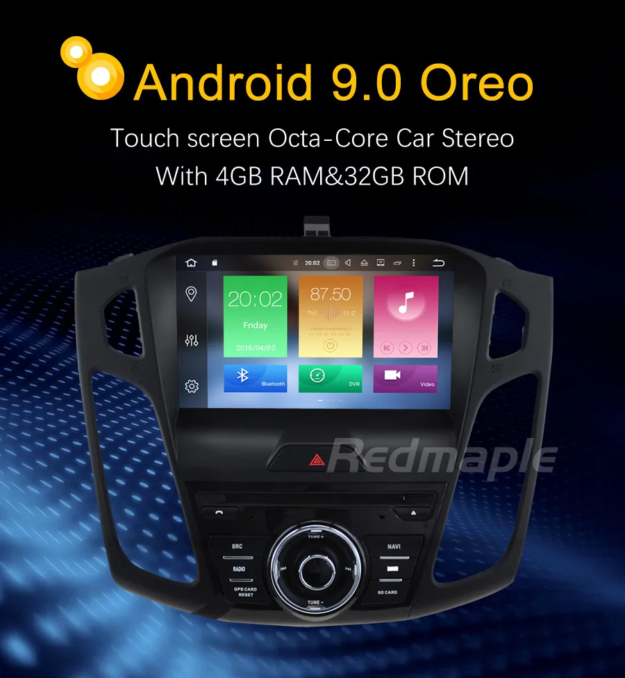 Flash Deal Android 9.0 Car Radio GPS Player For Ford Focus 2015 2016 2017 Audio DVD Navigation Multimedia WIFI Bluetooth Video Stereo 0