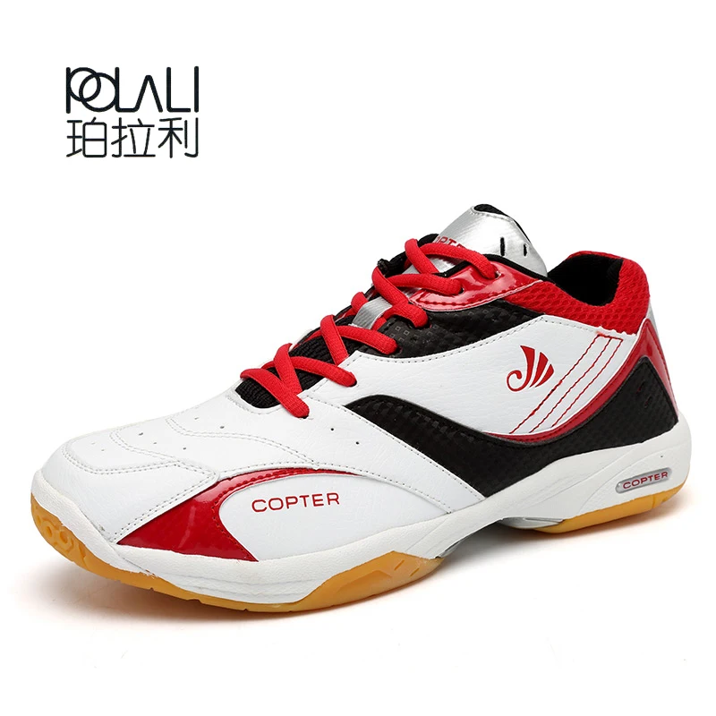 

POLALI Badminton Shoes Sneakers Sport Sneaker Sports Superestrella Hard Court Breathable Badminton Shoes For Men Tennis Lace Up