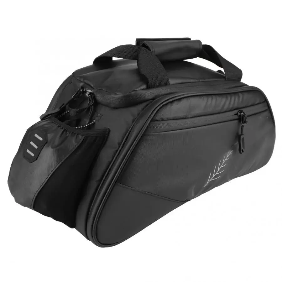 Top Fashion Bike Rear Rack Bag Detchable Bicycle Rear Rack Pouch Durable wiht Reflective Pattern Night-Cycling Accessory 2