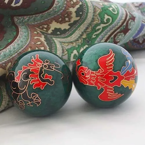 50 мм мячи для снятия стресса, китайские традиционные драконы и Феникс в различных цветах, без запаха. Красная бумажная коробка