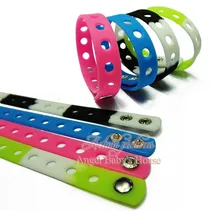 1 шт. 17 цветов 18 см Высококачественные мягкие силиконовые браслеты мягкие браслеты детские банты подходят для обуви подвески подарки для детей