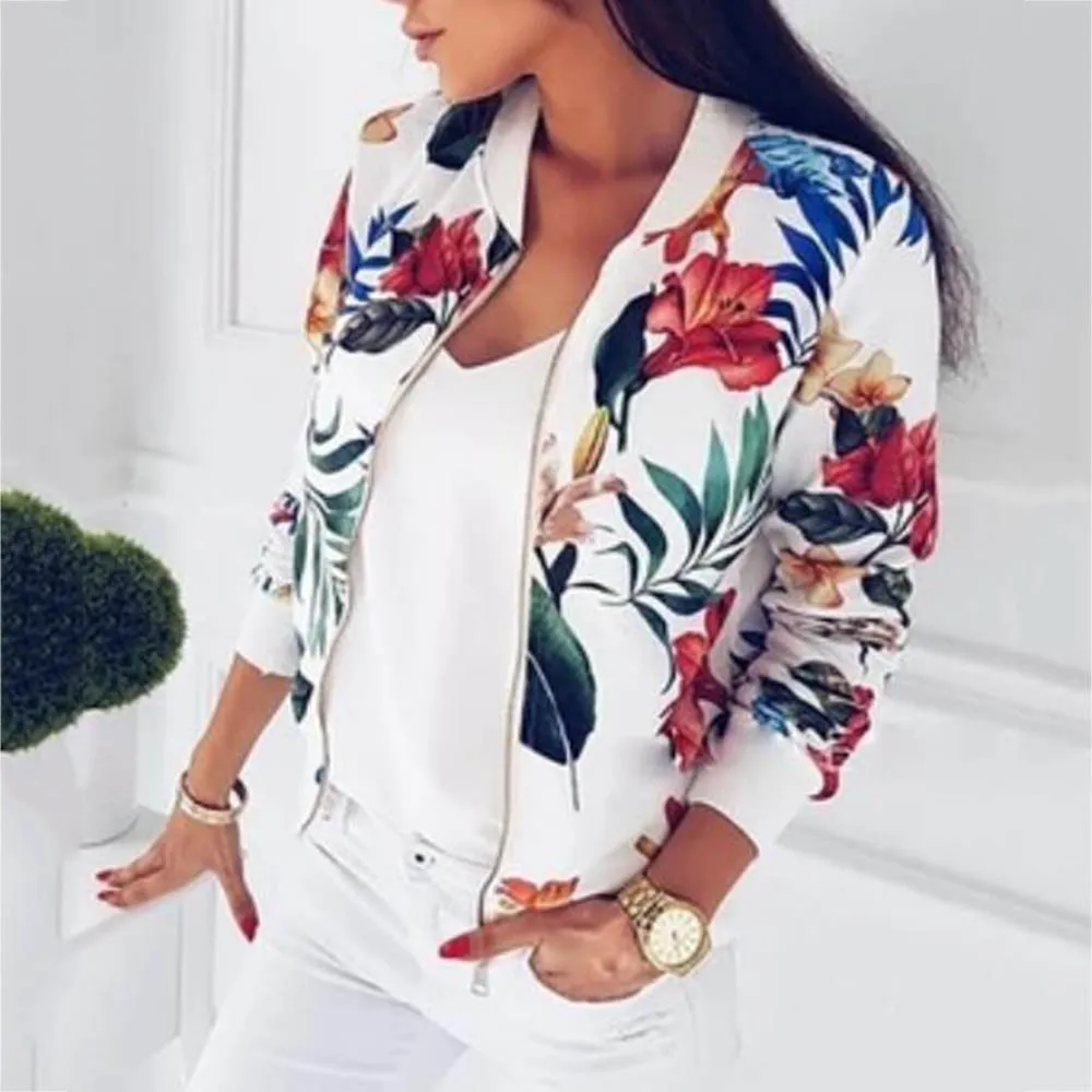 

Fashion Spring Ultra Thin Women Jacket Zipper Long Sleeve Outwear Casual Tops Female Coat Kimono Basic Bomber Jackets Women Coat