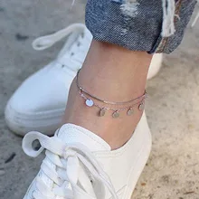 Красные Деревья брендовые летние ювелирных изделий чешского ботильоны браслет серебро модные ног Браслеты для женщин