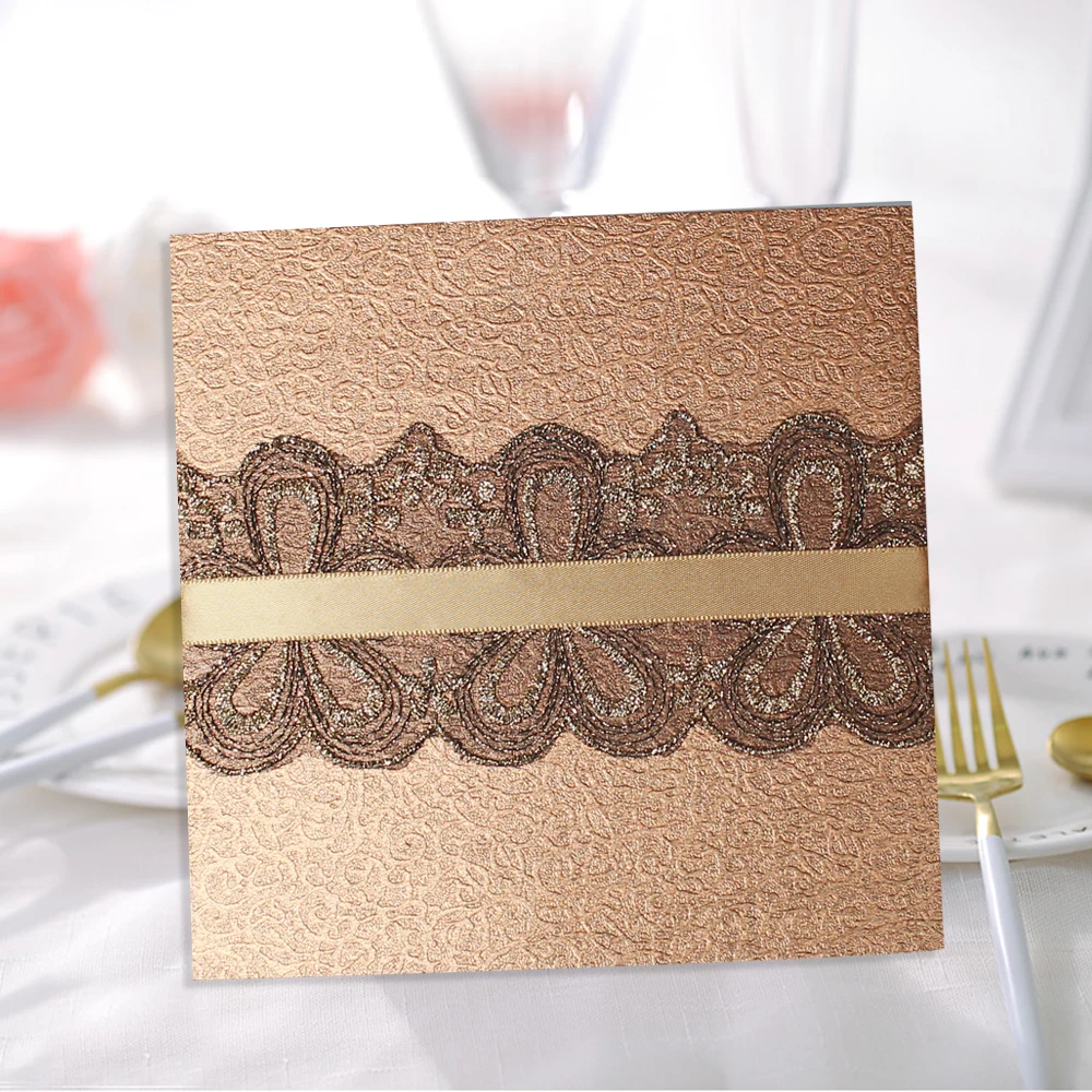 Gold Wedding Invitation