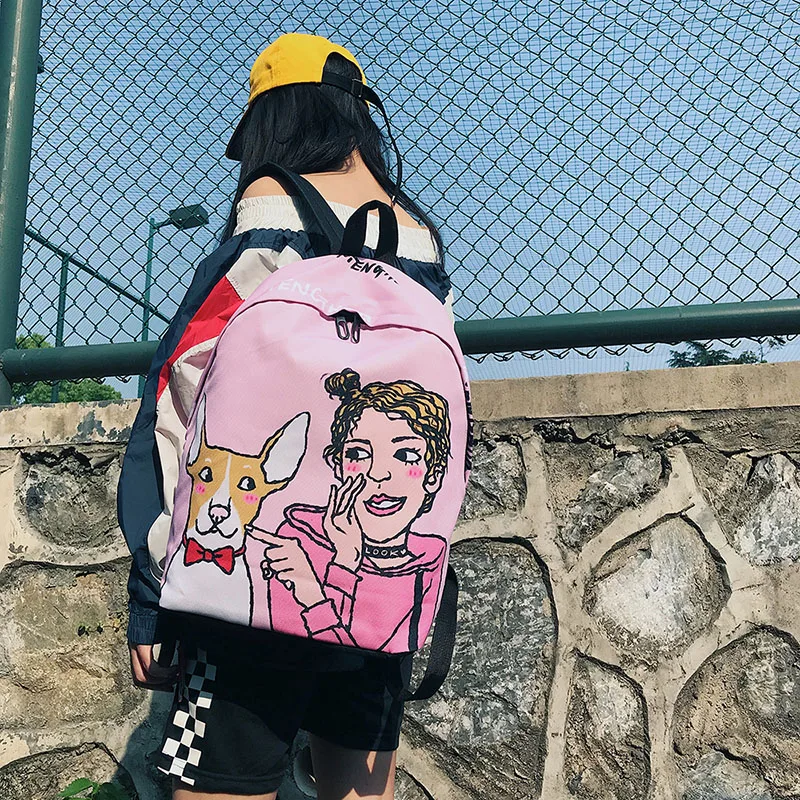 Menghuo Fresh Style Women Backpacks Full Print Bookbags 3D Backpack School Bag for Girls Rucksack Female Travel Backpack Mochila (17)