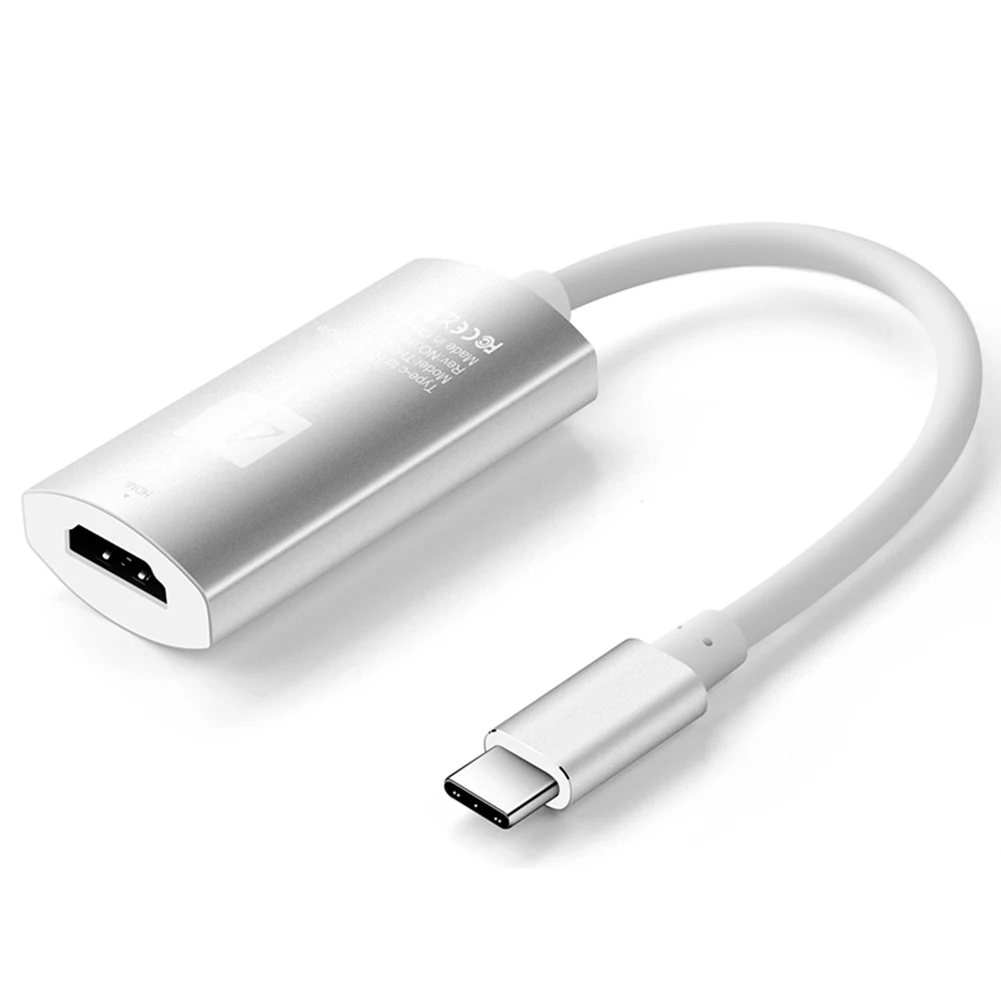 Топ предложения USB-C Тип-C на HDMI 4 К * 2 К UHD HDTV адаптер для samsung Galaxy S8 s8 + MacBook Сильверс