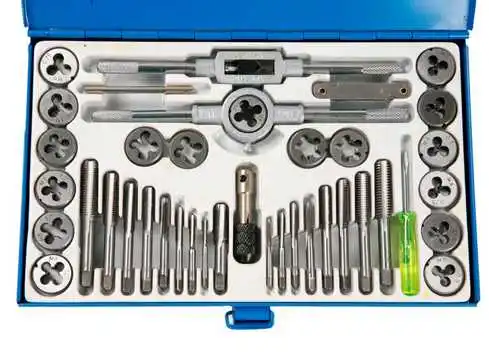 

Hand metric Threading tap die set, thread tap tool set, 40 pc kit