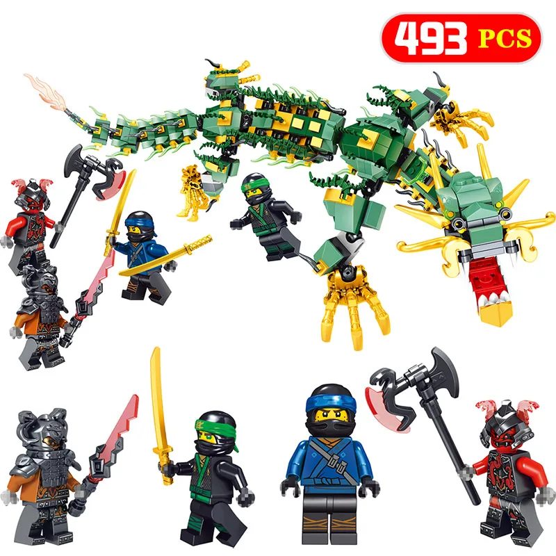 

New Technic LegoINGLYS Ninjagoed Dragon Rescue weapon Mini movie figures Set Building Blocks Brick Toy for Kids Puzzel Gift