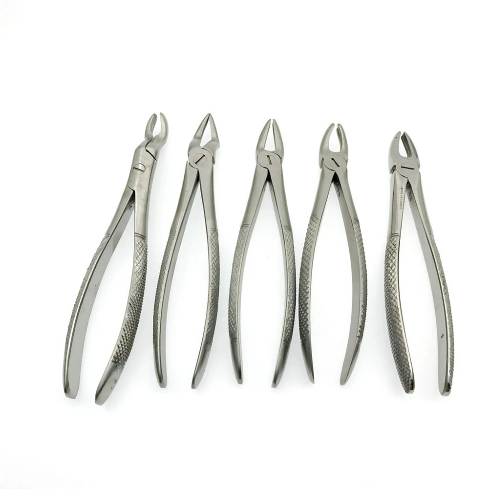 

10pcs Tooth Extracting Clamp Tool Set Tooth Forceps Dental Instruments Upper Lower Molar Dental Orthodontic Instruments