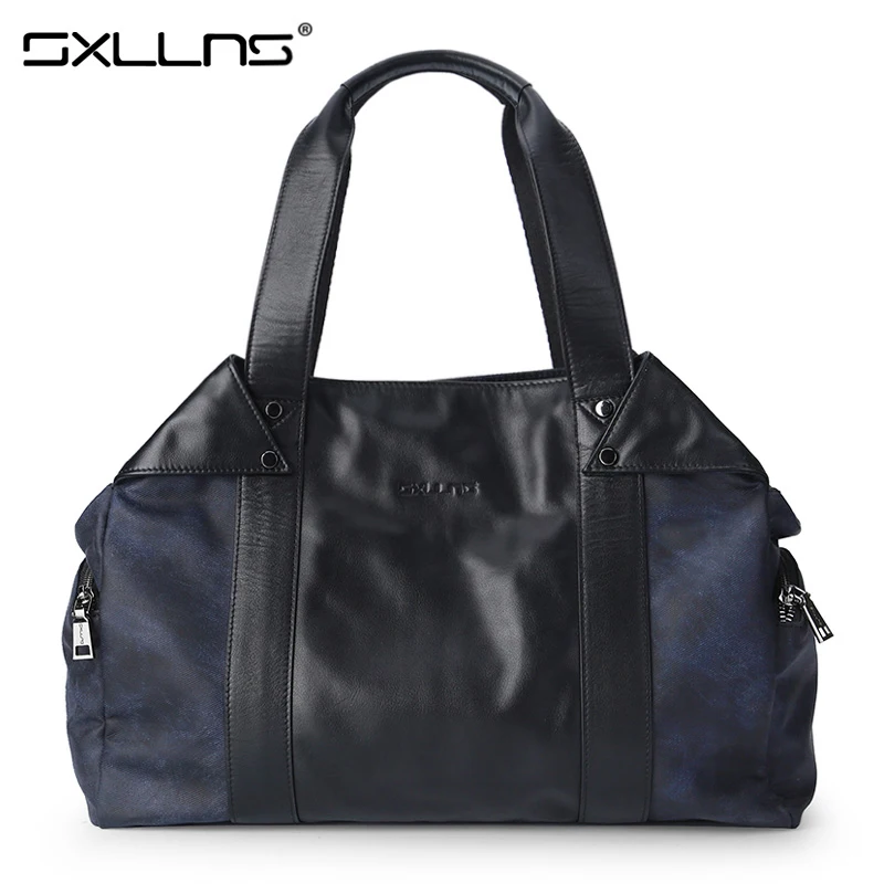 

Brand Sxllns Handbag Men Shoulder Bag Canvas Briefcases Fashion Laptop Tote Bag Men's Messenger Bag Business Casual Bag