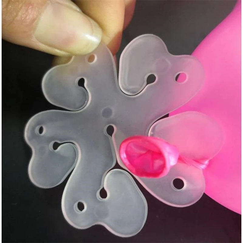 

10Pcs Flower Shape Balloon Clips Tie Helium Gas Air Balloons Sealing Button Clip For Wedding Party Christmas Birthday Decoration