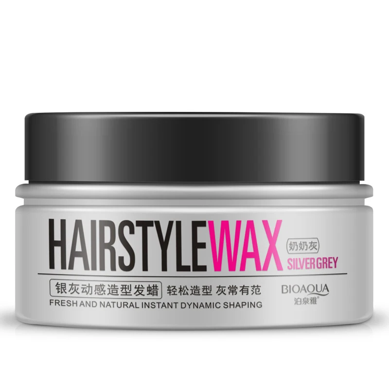 Серебристо-серый динамический профессиональный формирующий Блестящий воск для волос грязевая вода гель для моделирования волос прическа помады крем для волос натуральный