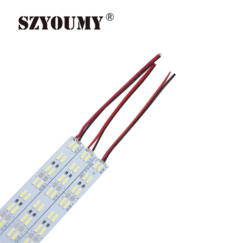 

SZYOUMY SMD 8520 Led Strip Light Double Row 120leds/m Hard Bar 100cm 50cm New Arrival Led Hard Bar 50PCS/LOT