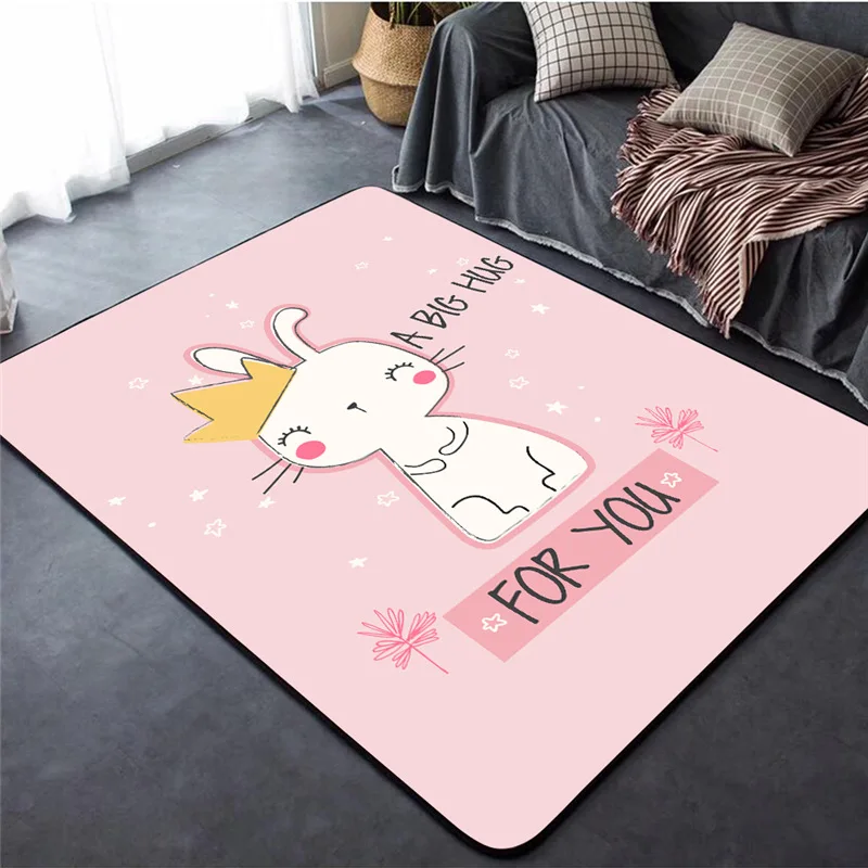 Baby Crawl Rugs Creative Unicorn Pattern 3D Carpet Children's Bedroom Game Gym Play Mats Kids Room Decor soft Carpets child gift - Цвет: 12