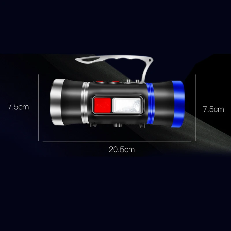 Светодиодный светильник для поиска белый/Blu-Ray ксеноновый рыболовный светильник более 500 метров Встроенный USB Перезаряжаемый литиевый аккумулятор от комаров