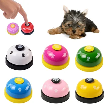 

cats and dogs called order bells Dog bells trainer metal sound bells footprints intelligence toys pet supplies