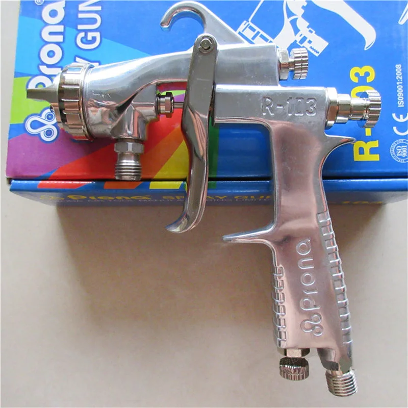 

Prona R-103 manual Spray Gun,0.8 1.0 1.3 1.5mm nozzle size to choose, HVLP painting gun,free shipping