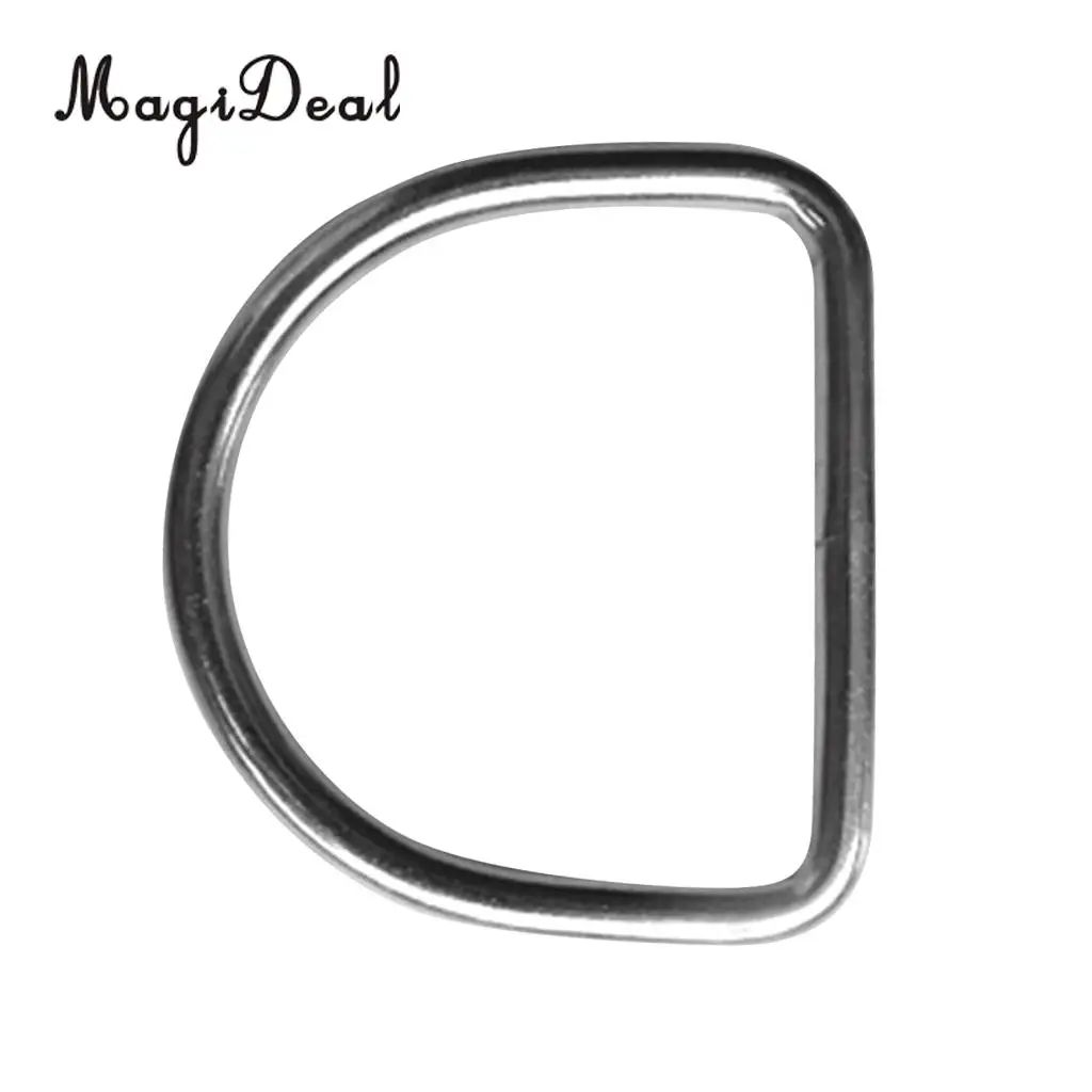 MagiDeal Scuba Dive 316 Stainless Steel D Ring for 5cm Weight Belt Webbing Accessories Buckle Hook Scuba Diving Surfing Climbing