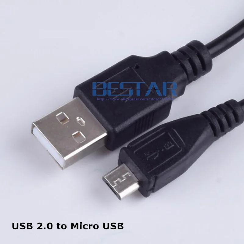 Черный штекер питания постоянного тока 100 см преобразователь USB 2 0 в разъем Micro со