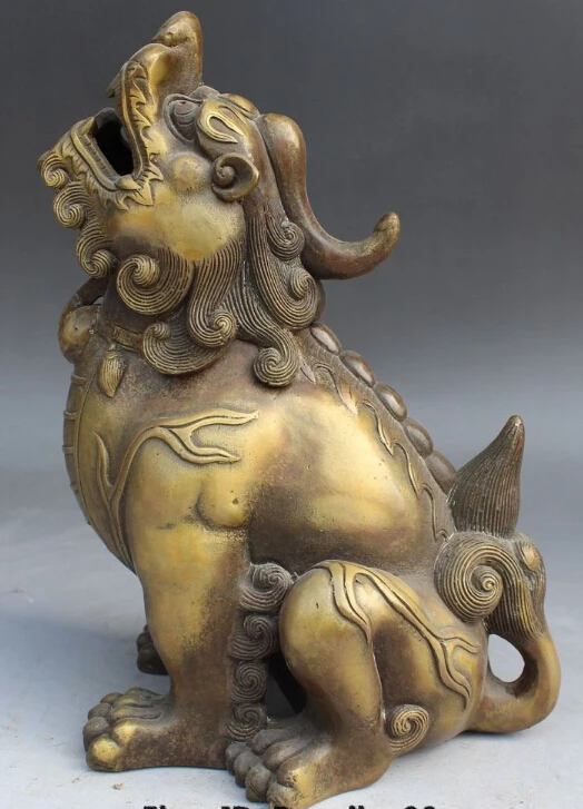 

8" China Fengshui Custom Bronze PiXiu Unicorn Beast Incense Burner Censer Statue discount 30%