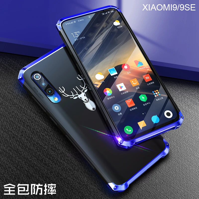 Чехол для Xiaomi Mi 9 9SE чехол Алюминиевый металлический бампер PC гибридная задняя крышка для Xiaomi Mi 9 SE завинчивающийся чехол для телефона