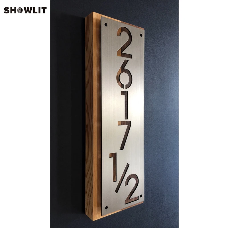 Power Coated Aluminum Laser Engraved Door Plaquesin Door Plates from