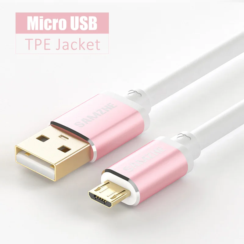 SAMZHE Micro/type C USB Android кабель для зарядки телефона Быстрая зарядка 0,25/0,5/1/1,5/2 м для XIAOMI HUAWEI SAMSUNG - Цвет: USB-PK