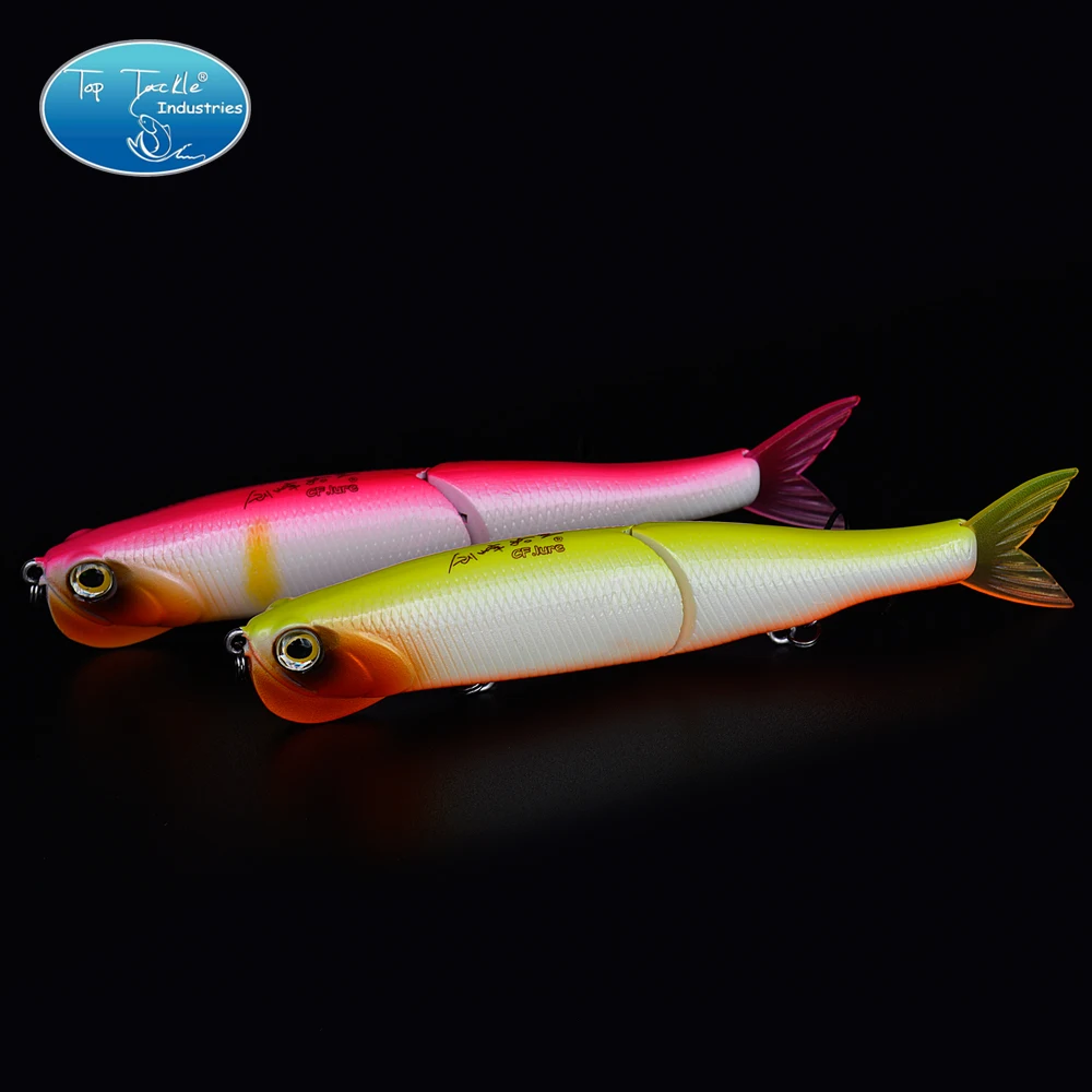  2-Segement Jointed Bait Swim baits Crystal Mouth with Soft tail Fishing Lure 140MM/29G