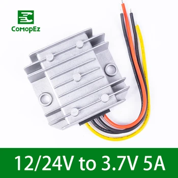 

12-24V to 3.7V 5A Buck Voltage Reducer DC Waterproof Step Down Module Power Requency Converter for Car Industrial Equipment