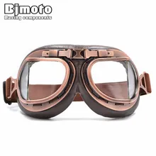 BJMOTO 2016 NEW WWII Vintage Harley style motorcycle gafas motocross moto goggles Scooter Goggle Glasses Aviator Pilot Cruiser