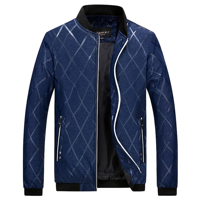Демисезонный Для мужчин Куртки одноцветное Модные пальто Для мужчин Курточка Бомбер мужской Повседневное тонкий стенд воротник 4XL, EDA416