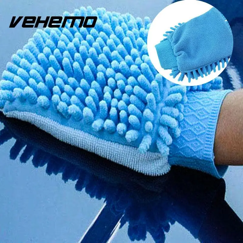 

Car Vehicle Microfiber Soft Hand Towel Coral Chenille Washing Cleaning Glove
