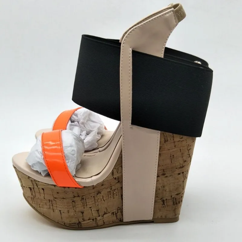 Orange 45 34 15 Schuhe Leder Mode Frauen rot Sandalen Verschiffen Freies Bunte Keile Süße hellgrün Cm Größe Sandalen Shofoo gaZwWxnFqn