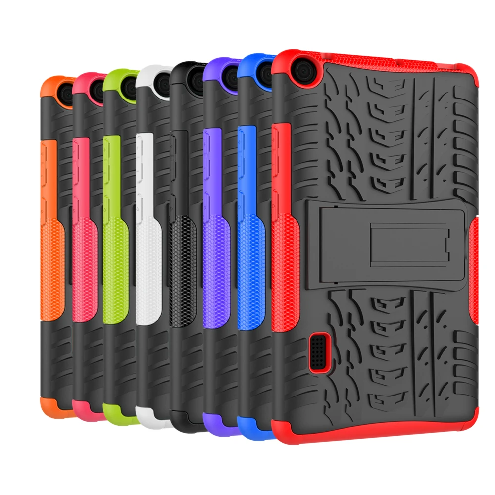 

Silicon + PC Back case For Huawei T3 7 WiFi Version Tablet Case Stand Protect shell For Huawei MediaPad T3 7.0 BG2-W09 + pen