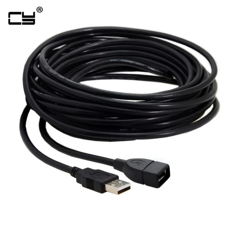 

Type-A USB Female to USB 2.0 Male Data Extension Cable for Hard Disk & Scanner & Printer With dual Shield Braid Black 8m 5m 3m