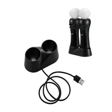 Горячая Акция Профессиональный мини Дистанционное зарядное устройство зарядная док-станция для VR для PS4 Двойная зарядка DC 5 V вход черный