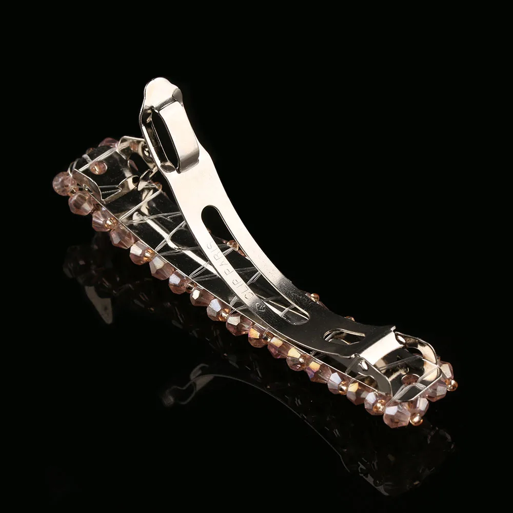 7 Colors Bling Crystal Hairpins Headwear forWomen Girls Rhinestone Hair Clips Pins Barrette Styling Tools Accessories