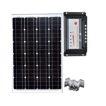 

Solar Module 18v 60w 12v Solar Charger Battery Solar Charge Controller USB 12v/24v 30A Z Bracket Mount Cable Car Camp 190321