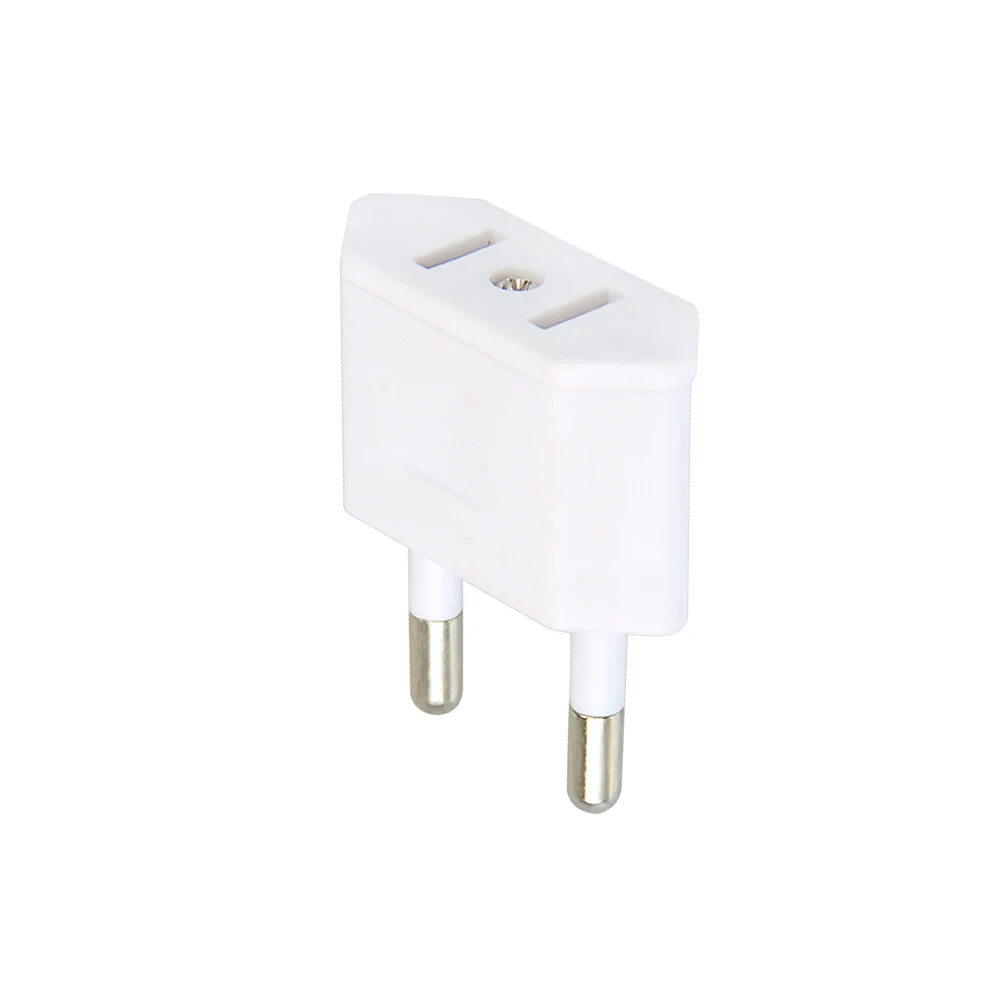 1pcs/lot US Jack to EU Plug Outlet Travel Charger Power Socket Adapter USA To Europe European Regulation Charging Converter Plug