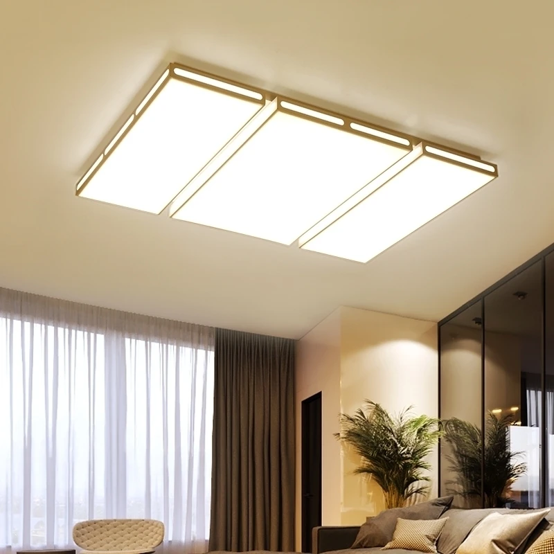 

Ultra-thin Modern LED Ceiling Lamp Living Room Rectangular illumination Light dining room Remote control fixtures Bedroom Lamps