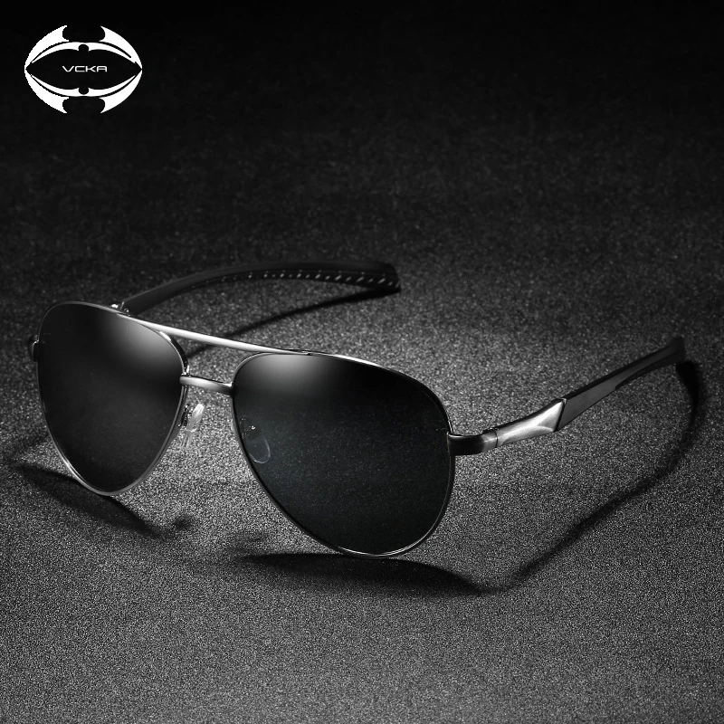 

VCKA 2019 HD Polarized UV400 men's Sunglasses brand new male driving Sun Glasses driving eyewear gafas de sol shades with box