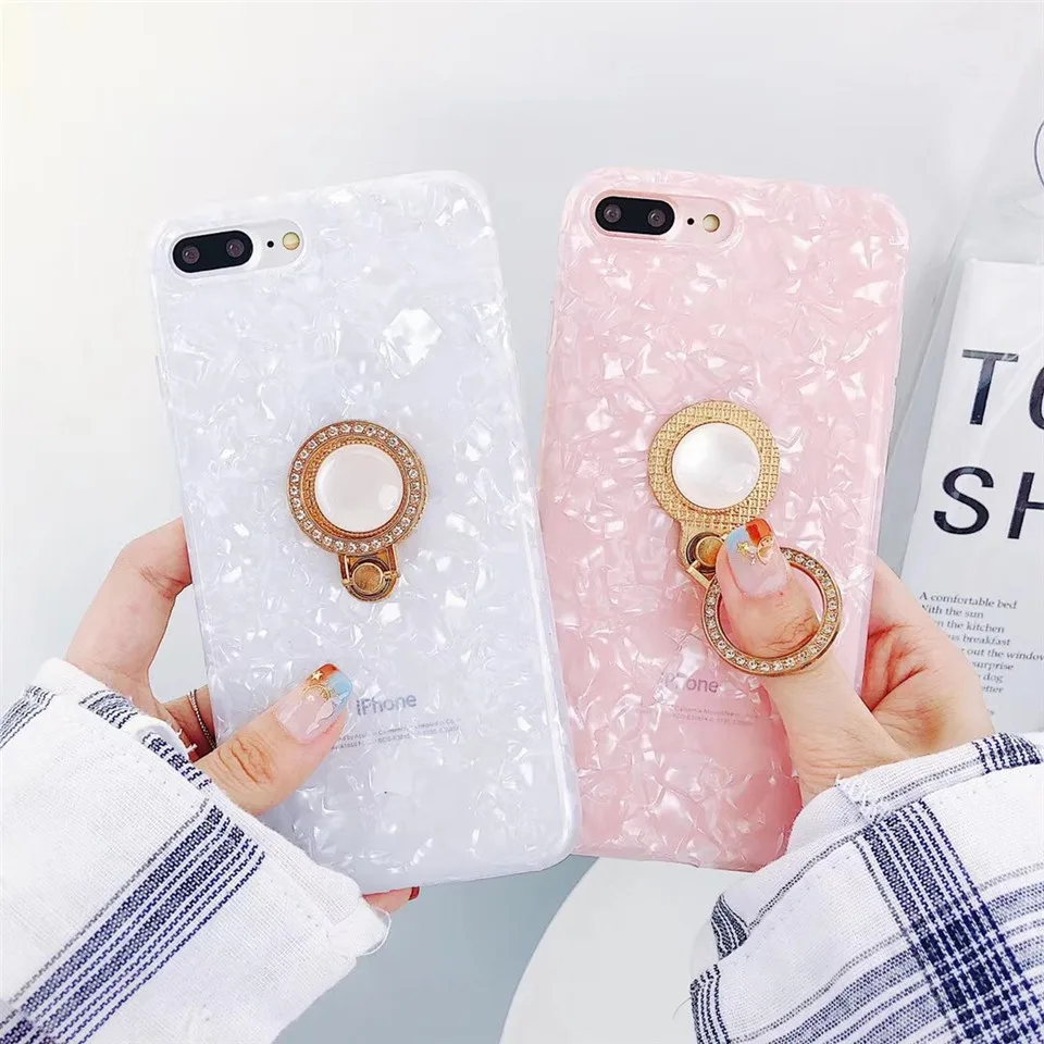 Чехол-подставка с кольцом и держателем для iPhone 7 8 Plus чехол телефона изображением